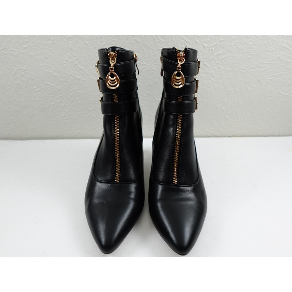 Women's IDIFU Black Buckle Strap Ankle Boots Size 11